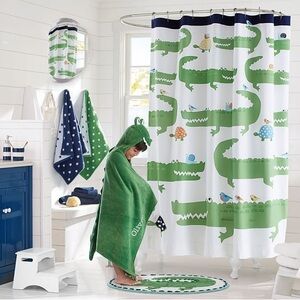 NEW Alligator Shower Curtain by Pottery Barn Kids
